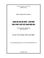 Quan hệ cha mẹ nuôi - con nuôi theo pháp luật Việt Nam hiện nay