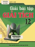 giải bài tập giải tích 12 nâng cao