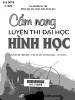 Cẩm nang luyện thi đại học hình học Sách dành cho học sinh luyện thi đại học, cao đẳng