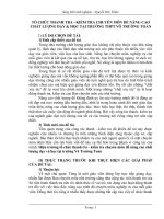 TỔ CHỨC THANH TRA  KIỂM TRA CHUYÊN MÔN ĐỂ NÂNG CAO CHẤT LƯỢNG DẠY  HỌC TẠI TRƯỜNG THPT VÕ TRƯỜNG TOẢN