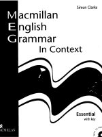 Macmillan Grammar and Vocabulary Pre-Intermedia - Intermedia Student Book