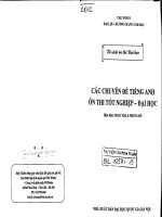 Các chuyên đề tiếng Anh ôn thi tốt nghiệp - Đại học