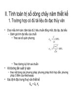 Bài giảng Thủy văn công trình Chương 4.2