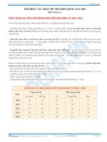 Tìm hiểu cấu trúc đề thi THPT Quốc gia