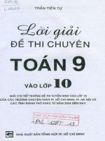 lời giải đề thi chuyên tóan 9 vào lớp 10