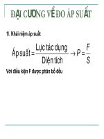 Bài giảng Đại cương về đo áp suất