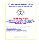 vận dụng kiến thức liên môn giải quyết các tình huống thực tiễn mô ngữ văn