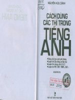 cách dùng các thì trong tiếng anh nguyễn hữu cảnh