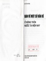 bàn về một số vấn đề ở nông thôn nước ta hiện nay