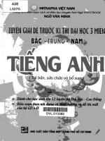 luyện giải đề trước kì thi đại học 3 miền tiếng anh Ngô Văn Minh