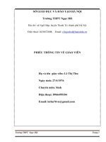 THỰC HÀNH QUẢN lí và sử DỤNG bền VỮNG tài NGUYÊN THIÊN NHIÊN tại HUYỆN THANH TRÌ – hà nội