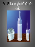 slide bài giảng tích hợp liên môn sự chuyển thể của các chất
