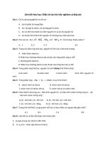 Trắc nghiệm liên kết hóa học