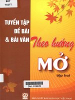 Tuyển tập đề bài và bài văn theo hướng mở. - T.2