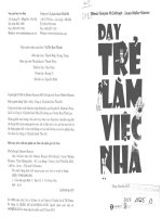 dạy trẻ làm việc nhà