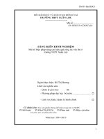 Một số biện pháp nâng cao hiệu quả công tác văn thư ở  trường THPT Xuân Lộc