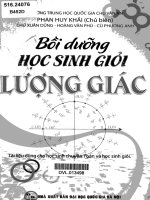 Bồi dưỡng học sinh giỏi lượng giác Tài liệu dùng cho học sinh chuyên Toán và học sinh giỏi