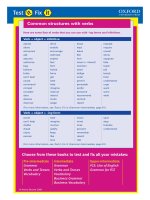 Common structures with verbs Int