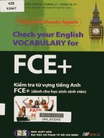 Kiểm tra từ vựng tiếng Anh FCE+ Dành cho học sinh - sinh viên