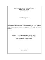 Nghiên cứu một số đặc tính sinh học của vi khuẩn sinh polyhydroxyalkanoate (PHA) phân lập từ rơm rạ mục