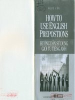 how to use english prepostions hướng dẫn sử dụng giới từ tiếng anh ngọc yến