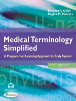 Medical Terminology Simplified - Gylys, Barbara, Masters, Regina 5th edition