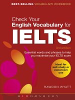 Check your english vocabulary for IELTS 4th