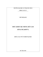 Điều khiển hệ thống đèn LED dùng PIC 16f877a