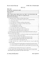 Thực trạng và giải pháp hoàn thiện chương trình đào tạo thực tập sinh trong bộ phận Kinh doanh ăn uống của khách sạn Hilton Hanoi Opera