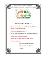 hồ sơ dự thi tích hợp Tên tình huống thu gom, phân loại rác thải trong trường học