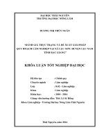 Đánh giá thực trạng và đề xuất giải pháp quy hoạch lâm nghiệp tại xã Lục Sơn- huyện Lục Nam- tỉnh Bắc Giang