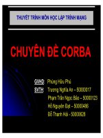 thuyết trình môn học lập trình mạng chuyên đề corba