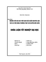 Nghiên cứu kéo dài thời gian bảo quản nguyên liệu thịt gà tươi bằng phương pháp khí quyển điều biến.