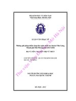 Những giải pháp nhằm tăng thu ngân sách của huyện tiên lãng, thành phố hải phòng năm 2013 2016