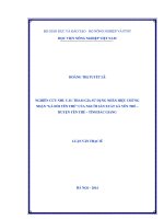 Nghiên cứu nhu cầu tham gia sử dụng nhãn hiệu chứng nhận gà đồi yên thế của người sản xuất gà yên thế   huyện yên thế   tỉnh bắc giang