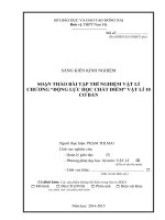SÁNG KIẾN KINH NGHIỆM  SOẠN THẢO BÀI TẬP THÍ NGHIỆM VẬT LÍ  CHƢƠNG “ĐỘNG LỰC HỌC CHẤT ĐIỂM” VẬT LÍ 10  CƠ BẢN