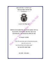 Chính sách marketing nhằm huy động vốn tại ngân hàng TMCP công thương việt nam (vietinbank)   chi nhánh ba đình, hà nội