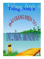 Bài giảng tiếng anh 8 unit 2