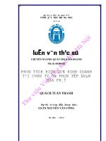 Phân tích hiệu quả kinh doanh CTCP tập đoàn hòa phát