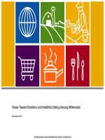 Views Toward Nutrition and Healthful Eating Among Millennials