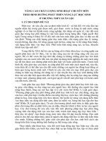 SÁNG KIẾN KINH NGHIỆM  NÂNG CAO CHẤT LƯỢNG SINH HOẠT CHUYÊN MÔN THEO ĐỊNH HƯỚNG PHÁT TRIỂN NĂNG LỰC HỌC SINH Ở TRƯỜNG THPT XUÂN LỘC