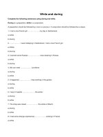 Cách dùng While and during