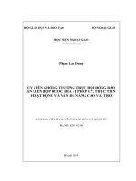 Uỷ viên không thường trực Hội đồng Bảo an Liên hợp quốc_ Địa vị pháp lý, thực tiễn hoạt động và vấn đề nâng cao vai trò [full]