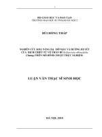 Nghiên cứu khả năng hạ mỡ máu và đường huyết của dịch chiết từ vỏ thân cây bứa (Garcinia oblongifolia Chap) trên mô hình chuột thực nghiệm