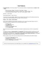 English Verb patterns