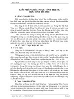 SÁNG KIẾN KINH NGHIỆM  GIẢI PHÁP KHẮC PHỤC TÌNH TRẠNG  HỌC SINH BỎ HỌC