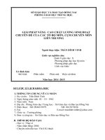 SÁNG KIẾN KINH NGHIỆM  GIẢI PHÁP NÂNG  CAO CHẤT LƯƠNG SINH HOẠT CHUYÊN ĐỀ CỦA CÁC TỔ BỘ MÔN, CỤM CHUYÊN MÔN LIÊN TRƯƠNG