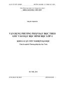 Vận dụng phương pháp dạy học theo góc vào dạy học hình học lớp 4