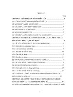 nâng cao chất lượng hoạt động cho vay đối với đối tượng khách hàng cá nhân tại Techcombank Đông Đô