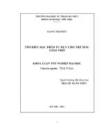 Tìm hiểu đặc điểm tư duy của trẻ mẫu giáo nhỡ